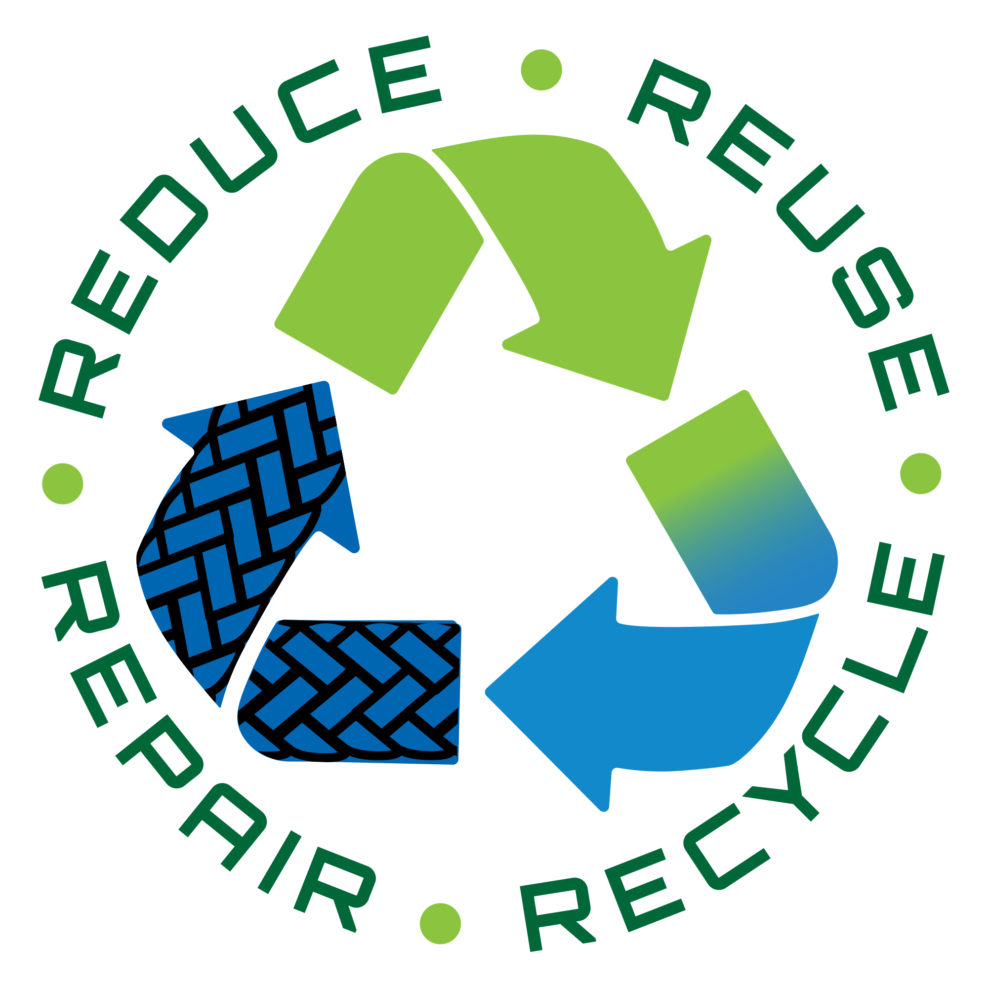 Reduce Reuse Repair & Recycle Samson Logo