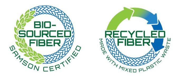 Samson Bio Soirced and Recycled Fiber Logos