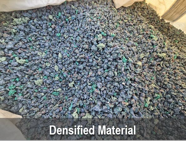 Densified Material _with label