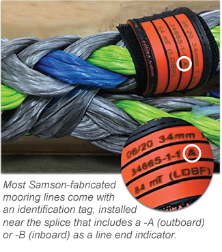 Mooring Rope End Identification - Samson Rope